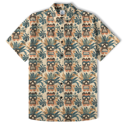 Retro Aloha Hibiscus Flowers Hawaii Shirt, Floral Hawaiian Button Down Shirt