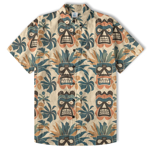 Retro Hibiscus Flowers Aloha Hawaii Shirt, Floral Hawaiian Button Up Shirt