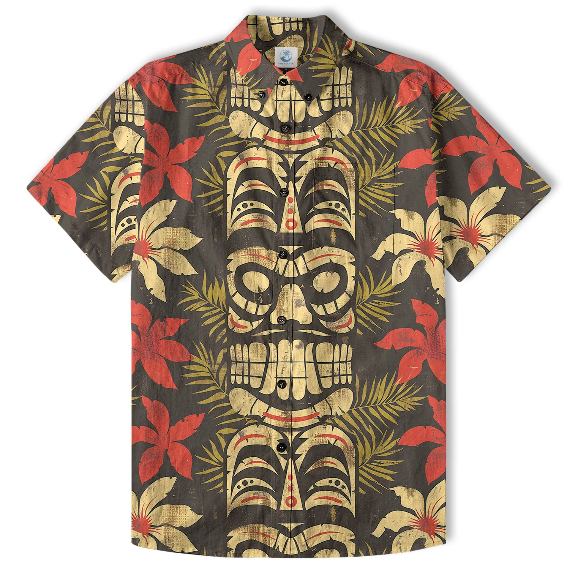 Retro Hibiscus Flowers Aloha Hawaii Shirt, Floral Hawaiian Button Up Shirt