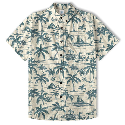 Retro Aloha Flowers Hawaii Shirt, Floral Hawaiian Button Down Shirt