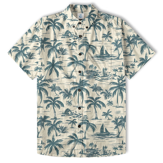 Retro Aloha Flowers Hawaii Shirt, Floral Hawaiian Button Down Shirt