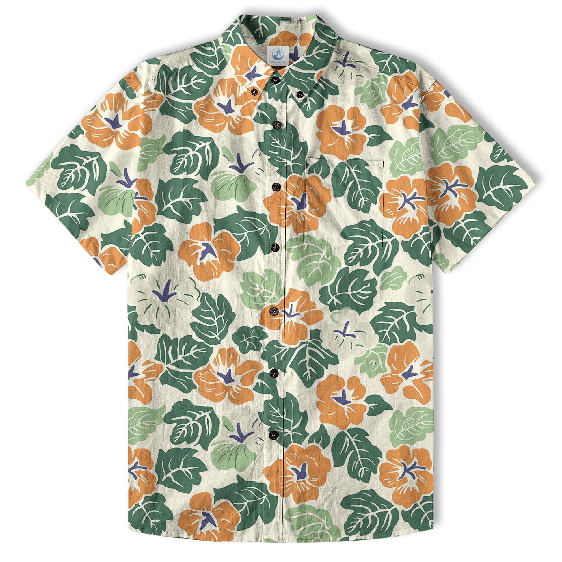Retro Aloha Flowers Hawaii Shirt, Floral Hawaiian Button Down Shirt