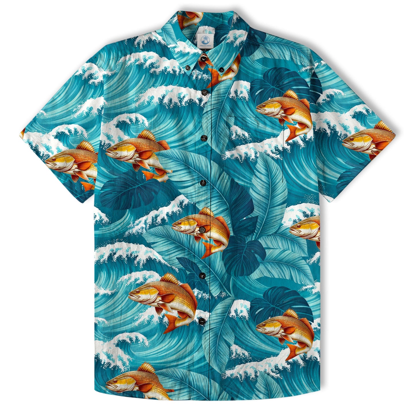 Koi Fish Hawaiian Ocean Shirt, hawaiian vacation drumfish family matching