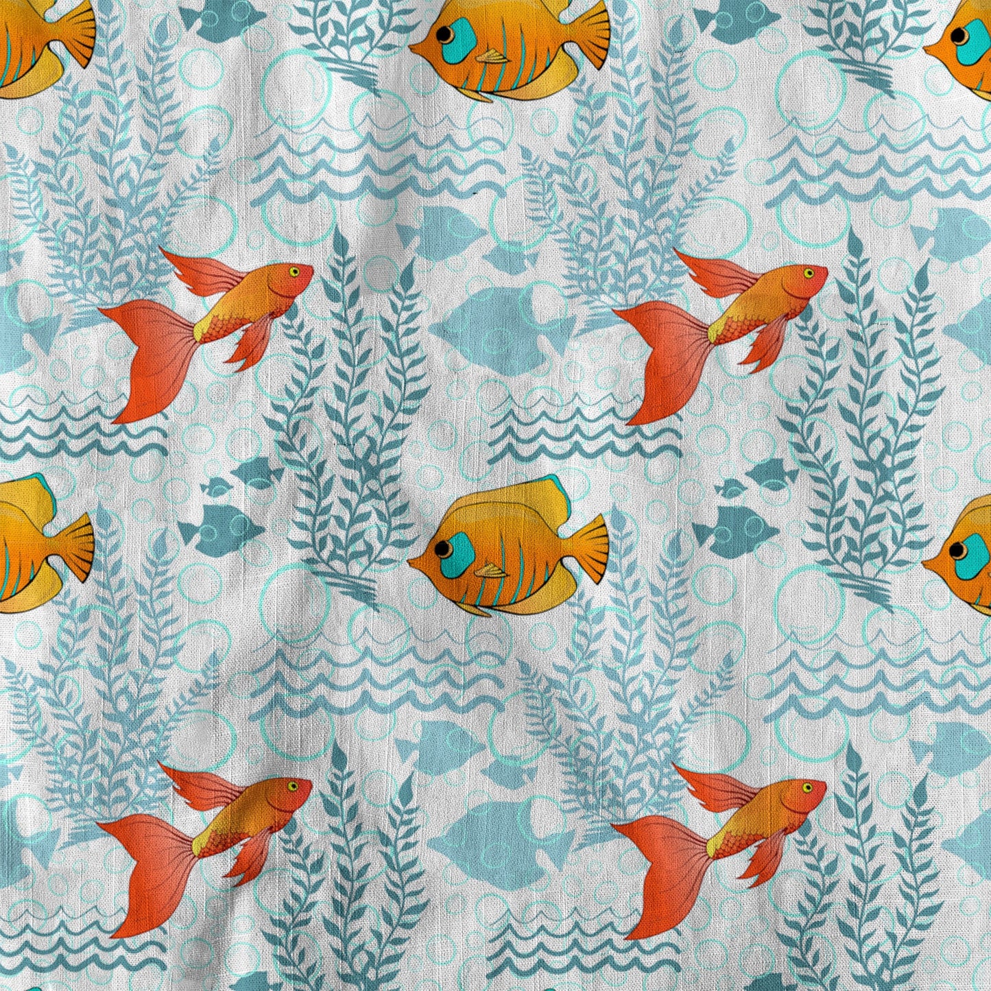Sea Ocean Animals Women's Hawaiian Shirt, Ocean Fish Print