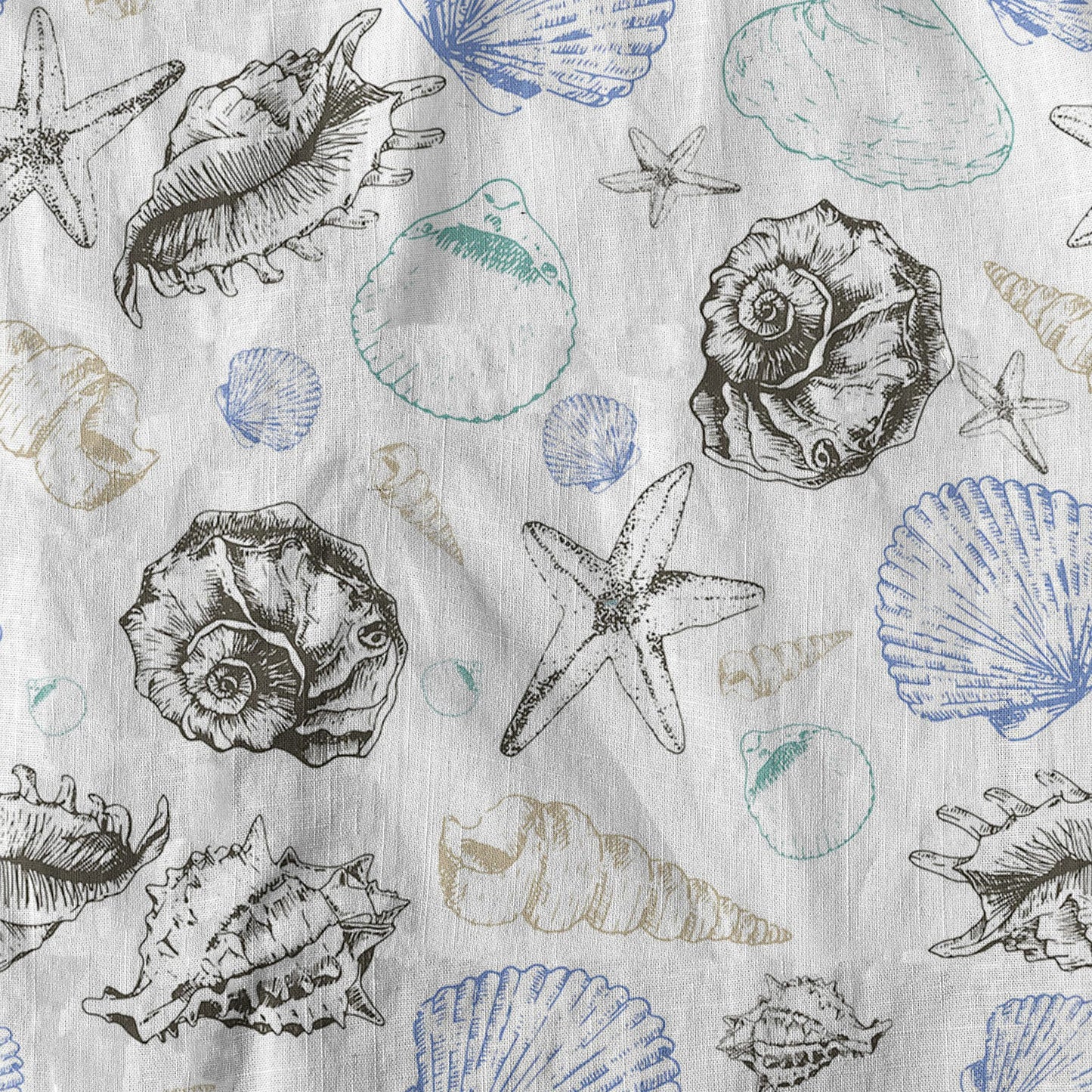 Sea Shells Animal Pattern Hawaii Shirt, Turtle Hawaiian Shirt for Men Women