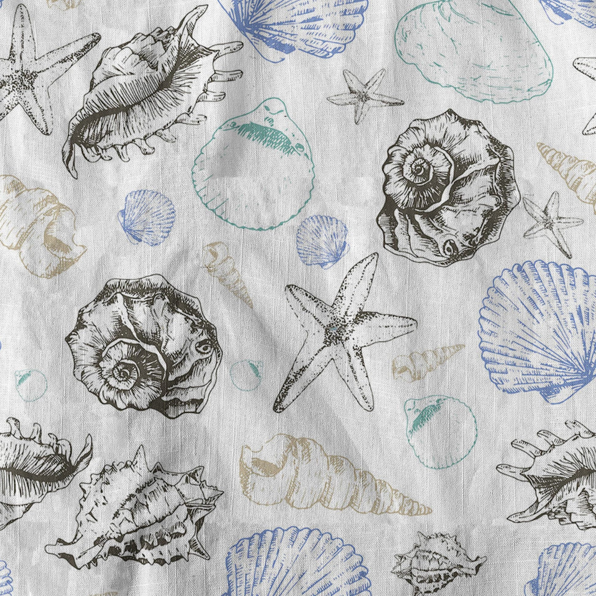 Sea Shells Animal Pattern Hawaii Shirt, Turtle Hawaiian Shirt for Men Women