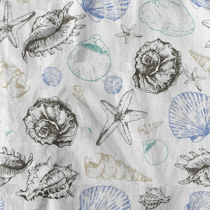 Sea Shells Animal Pattern Hawaii Shirt, Turtle Hawaiian Shirt for Men Women