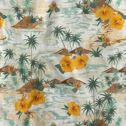 Ocean Animals Hawaiian Button Up Shirt, Sea Hawaii Shirt
