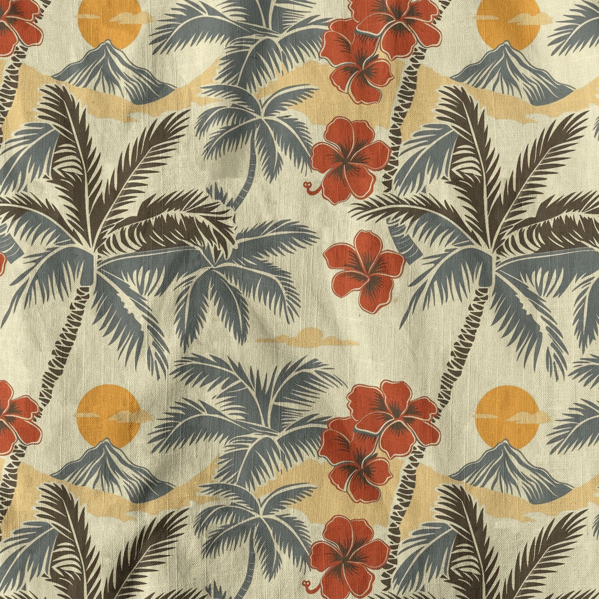 Retro Aloha Hibiscus Flowers Hawaii Shirt, Floral Hawaiian Button Down Shirt