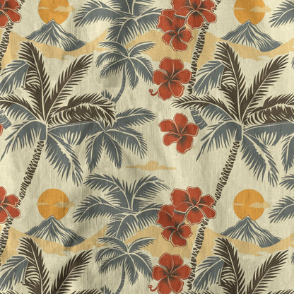 Retro Aloha Hibiscus Flowers Hawaii Shirt, Floral Hawaiian Button Down Shirt