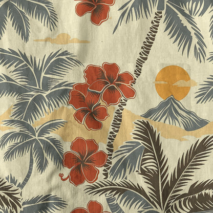 Retro Hibiscus Flowers Aloha Hawaii Shirt, Floral Hawaiian Button Up Shirt