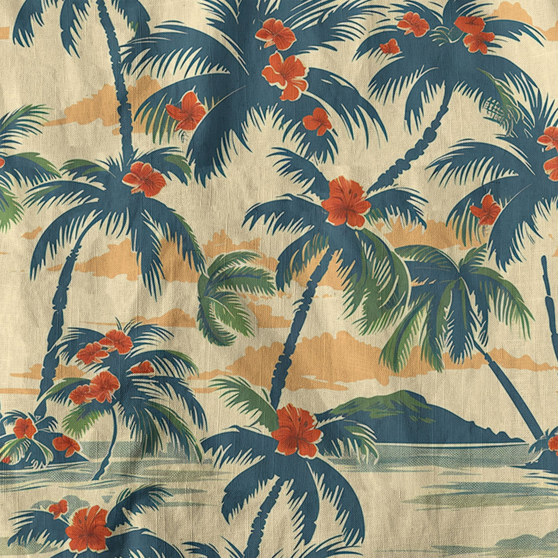 Retro Aloha Flowers Hawaii Shirt, Floral Pattern Hawaiian Shirt