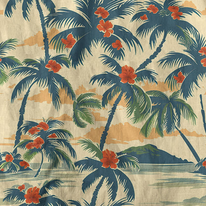 Retro Aloha Flowers Hawaii Shirt, Floral Pattern Hawaiian Shirt