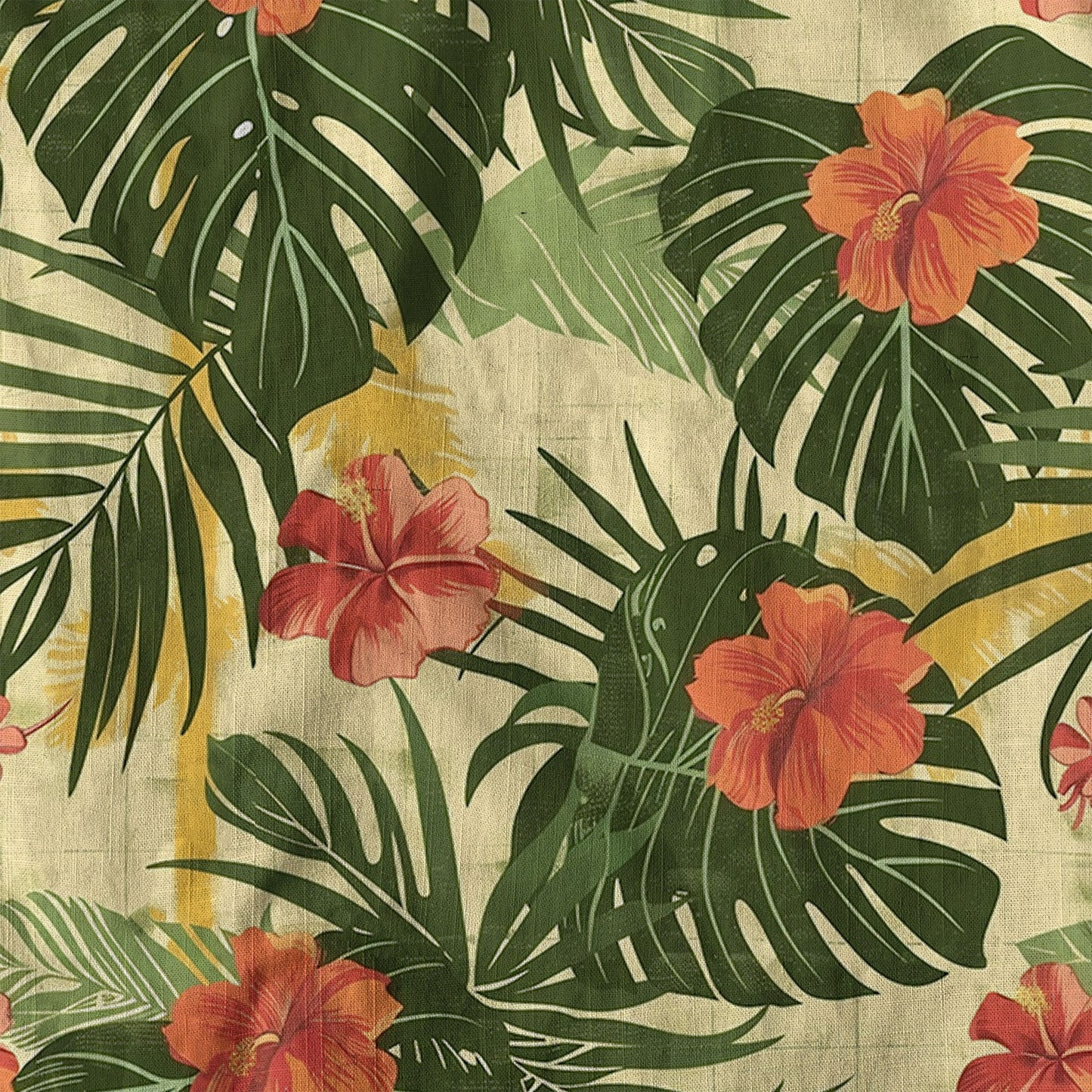 Vintage Aloha Flower Hawaii Shirt, Floral Pattern Hawaiian Shirt for Men