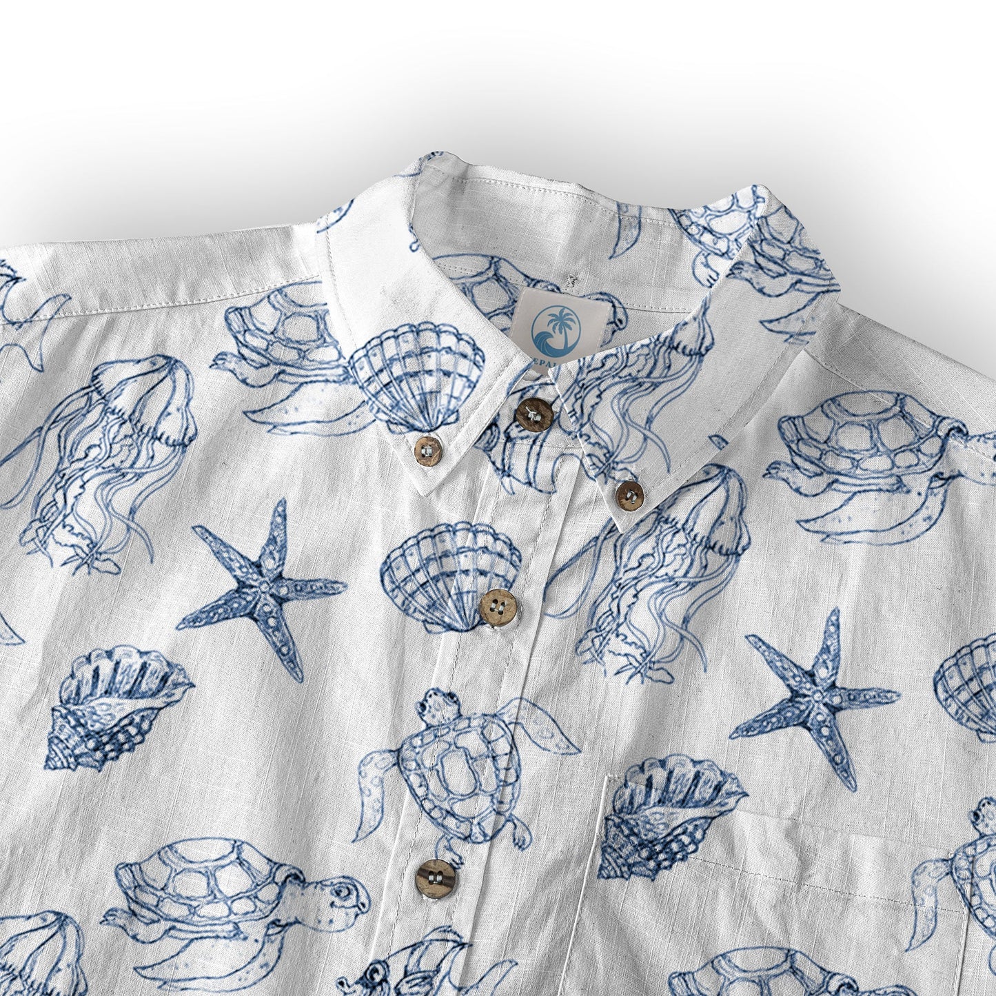 Sea Turtle Hawaiian Shirt, Aloha Summer Beach Button Up Shirt