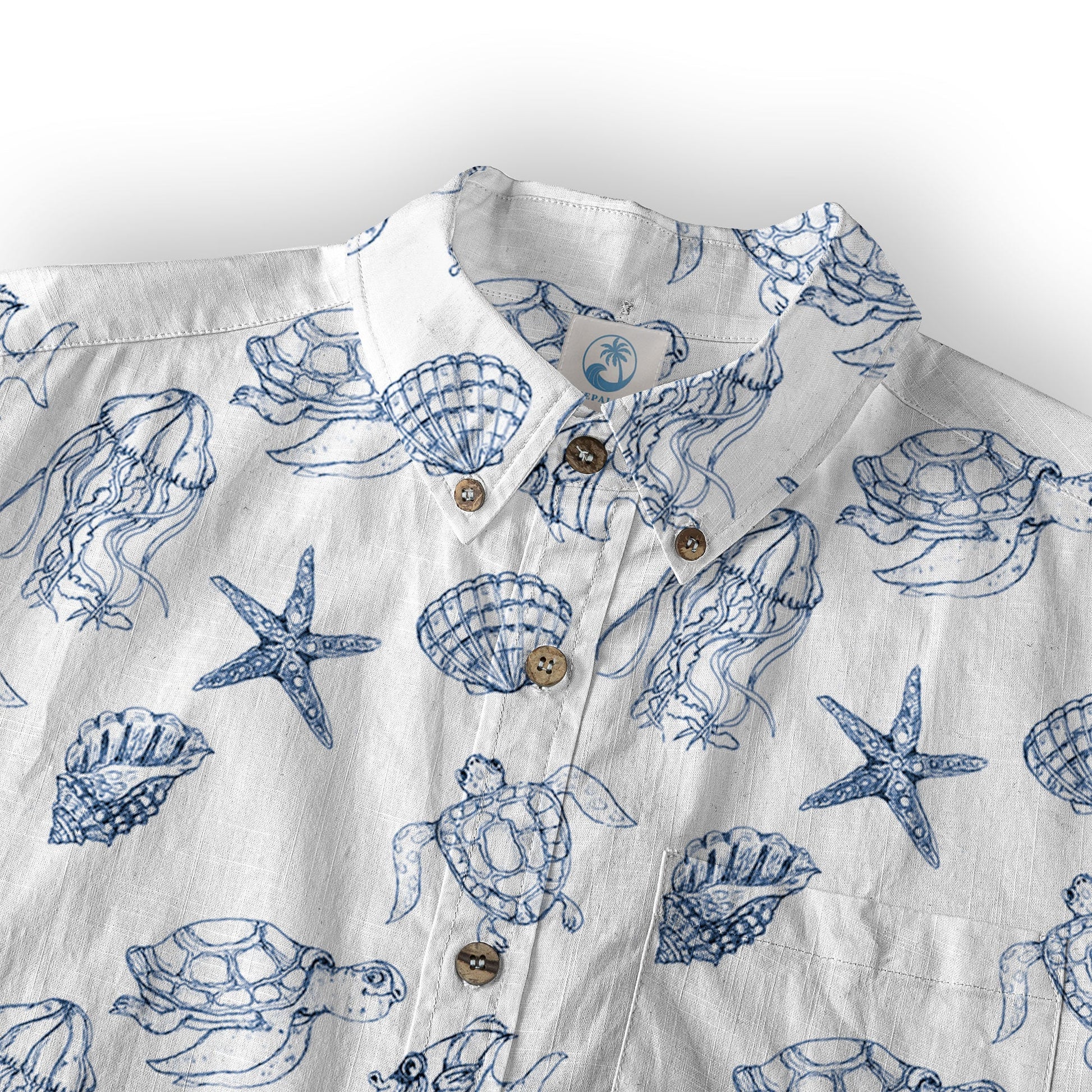 Sea Turtle Hawaiian Shirt, Aloha Summer Beach Button Up Shirt