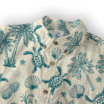 Turtle Aloha Shirt, Turtle Lover Hawaiian Shirt, Sea Lovers Aloha Shirt