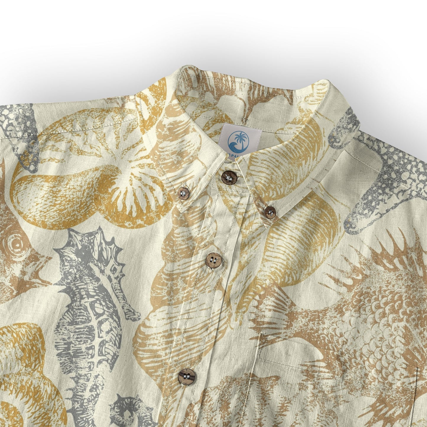 Ocean Animals Women's Hawaiian Shirt, Ocean Aloha Hawaiian Print