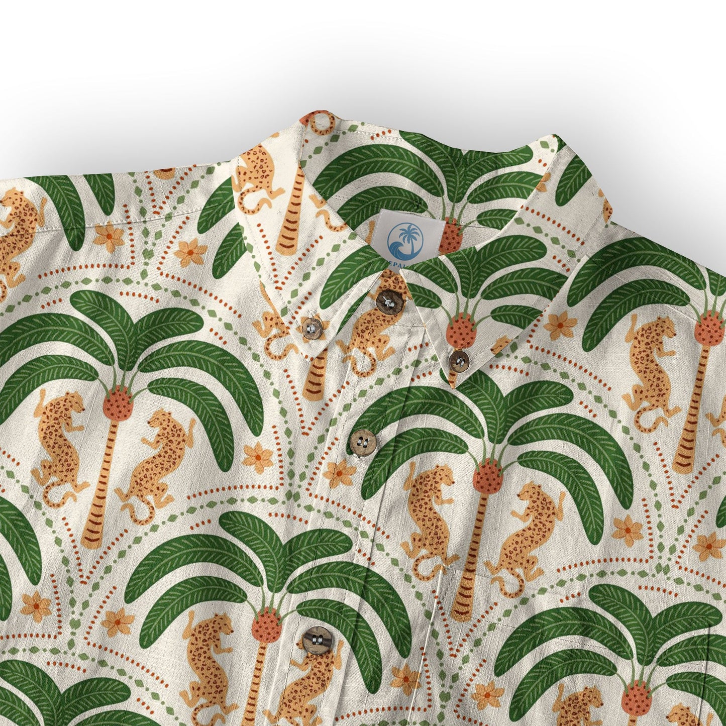 Tropical Fruits Aloha Hawaiian Button Up Shirt, Summer Beach Aloha Hawaii Shirt