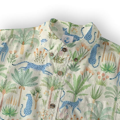 Tropical Fruits Aloha Hawaiian Button Up Shirt, Summer Beach Aloha Hawaii Shirt