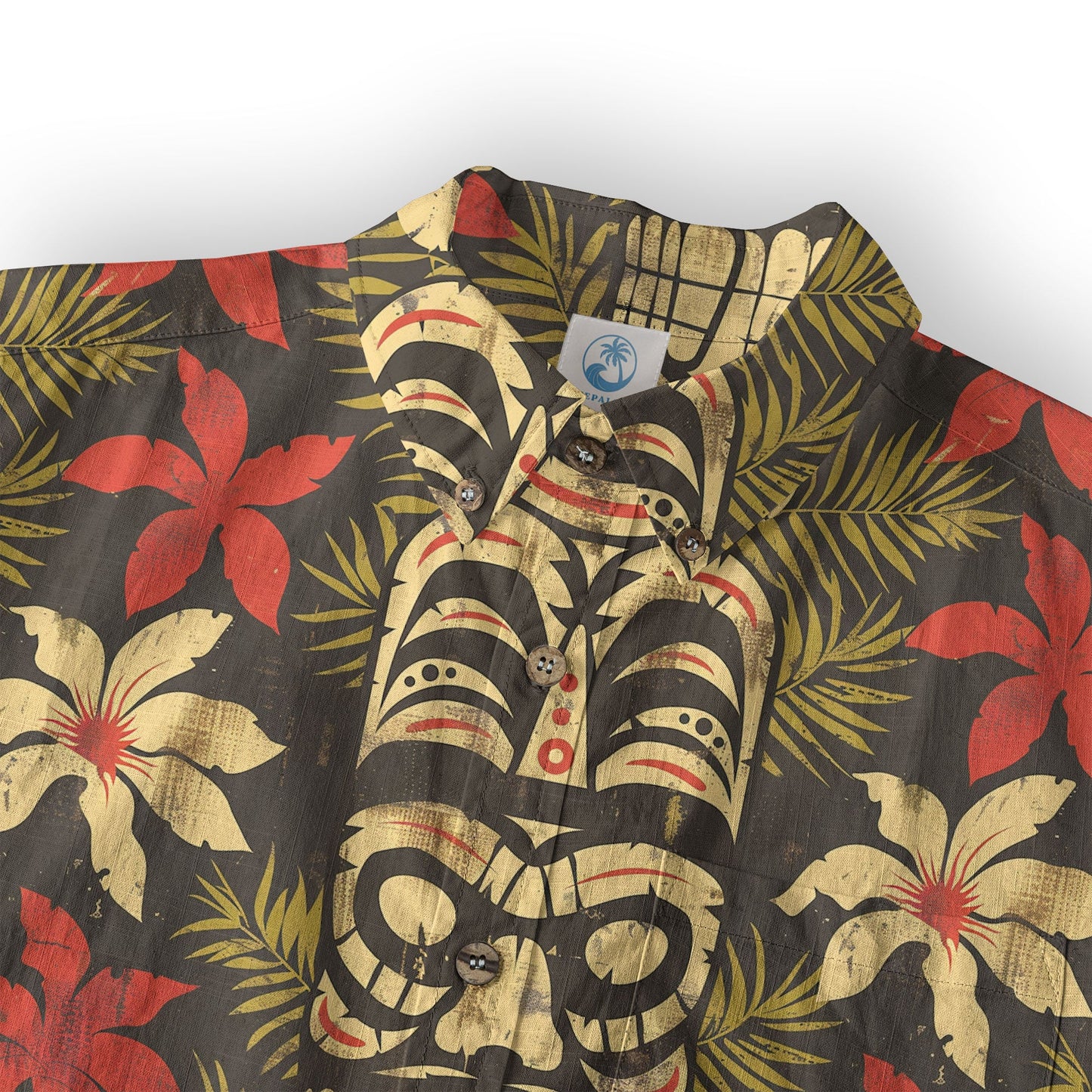 Retro Aloha Hibiscus Flowers Hawaii Shirt, Floral Hawaiian Button Down Shirt