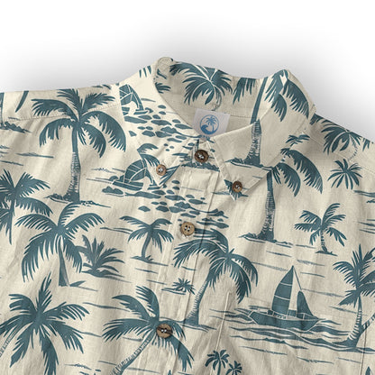 Retro Aloha Flowers Hawaii Shirt, Floral Hawaiian Button Down Shirt