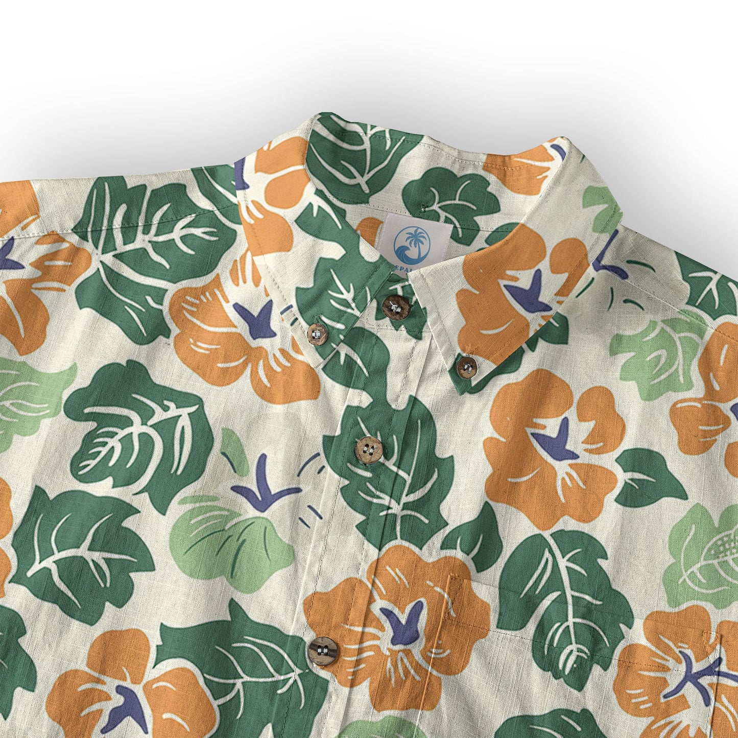 Retro Aloha Flowers Hawaii Shirt, Floral Hawaiian Button Down Shirt