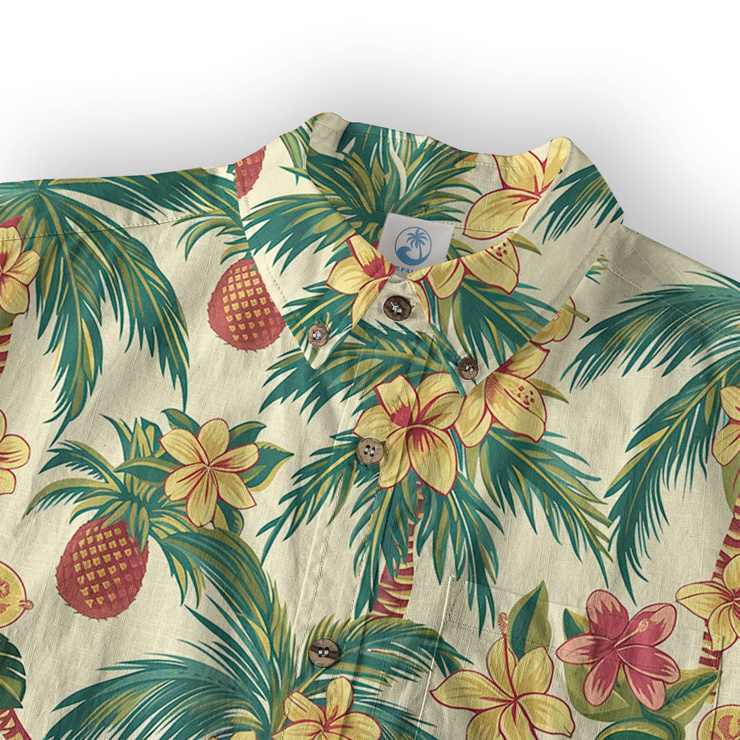 Retro Aloha Flowers Hawaii Shirt, Floral Pattern Hawaiian Shirt