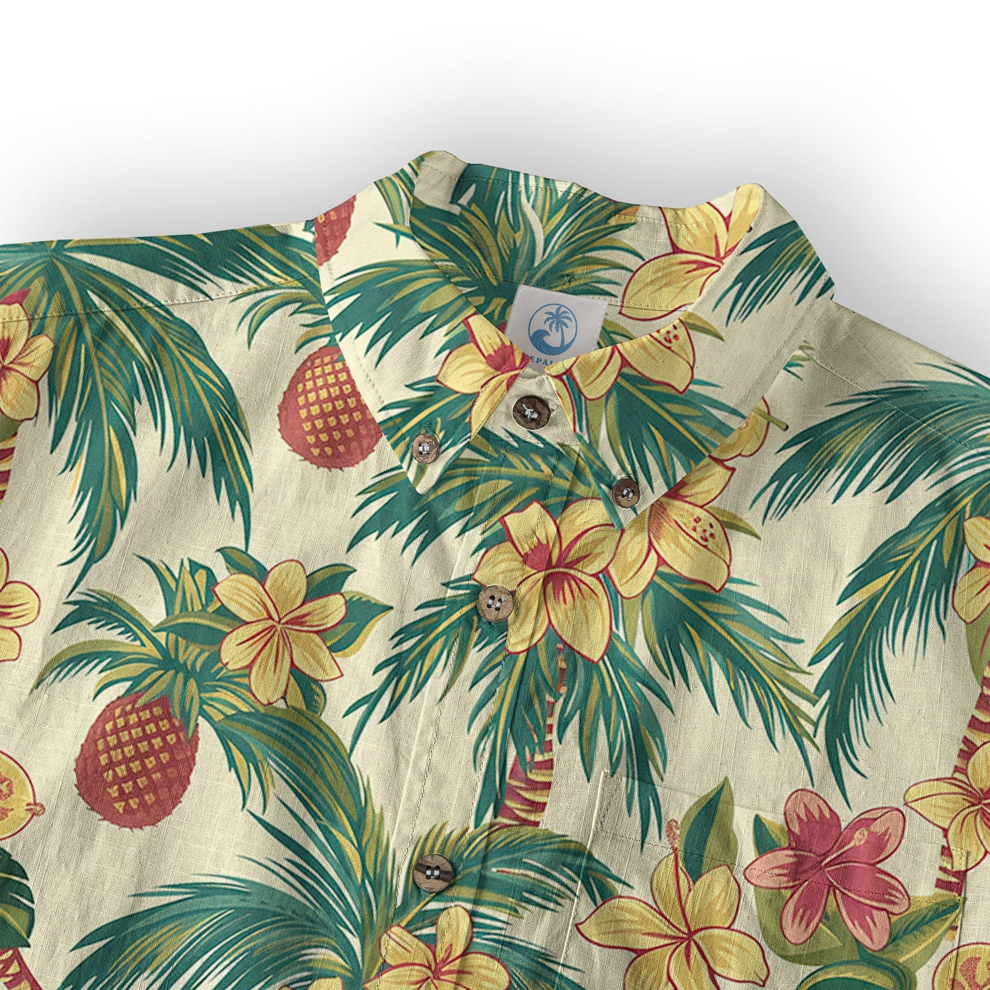 Retro Aloha Flowers Hawaii Shirt, Floral Pattern Hawaiian Shirt