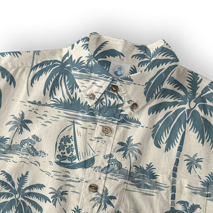 Retro Aloha Flowers Hawaii Shirt, Floral Pattern Hawaiian Shirt