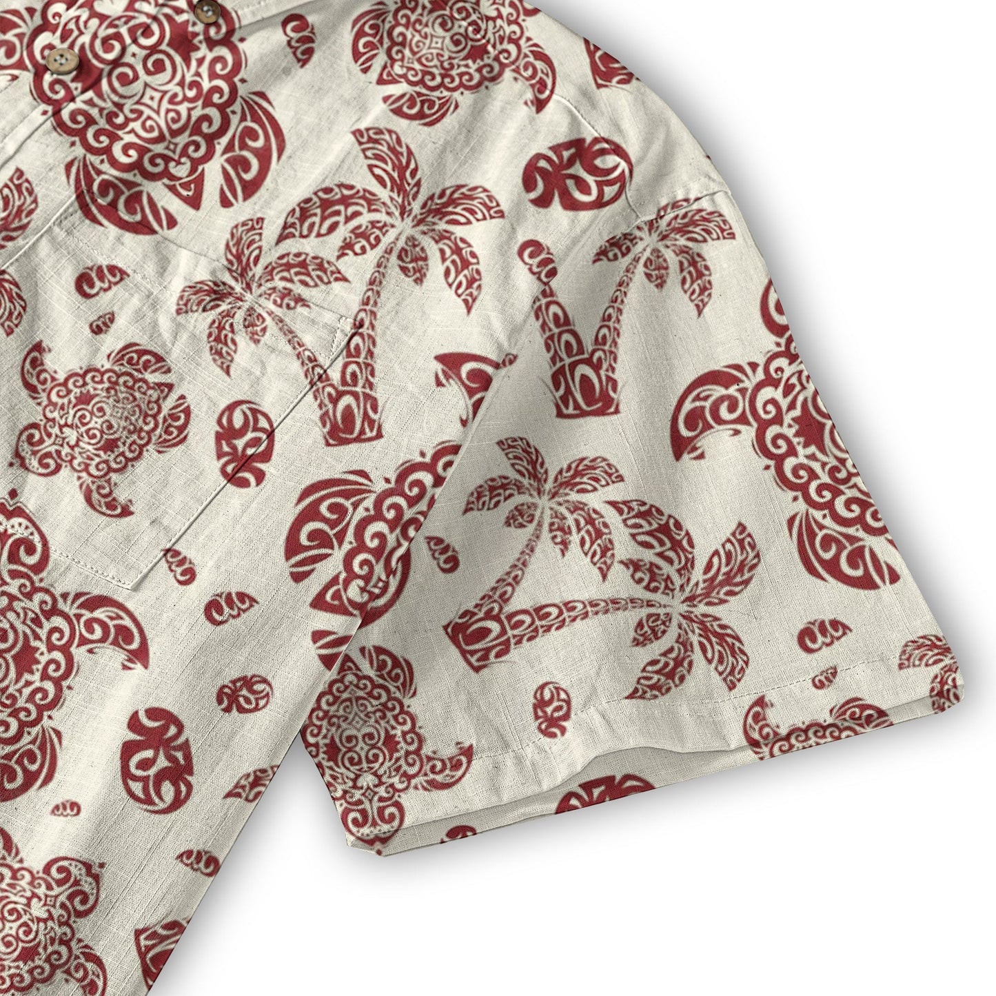 Turtle Beach Summer Button Down Hawaiian Shirt, Hawaii Pattern Shirt