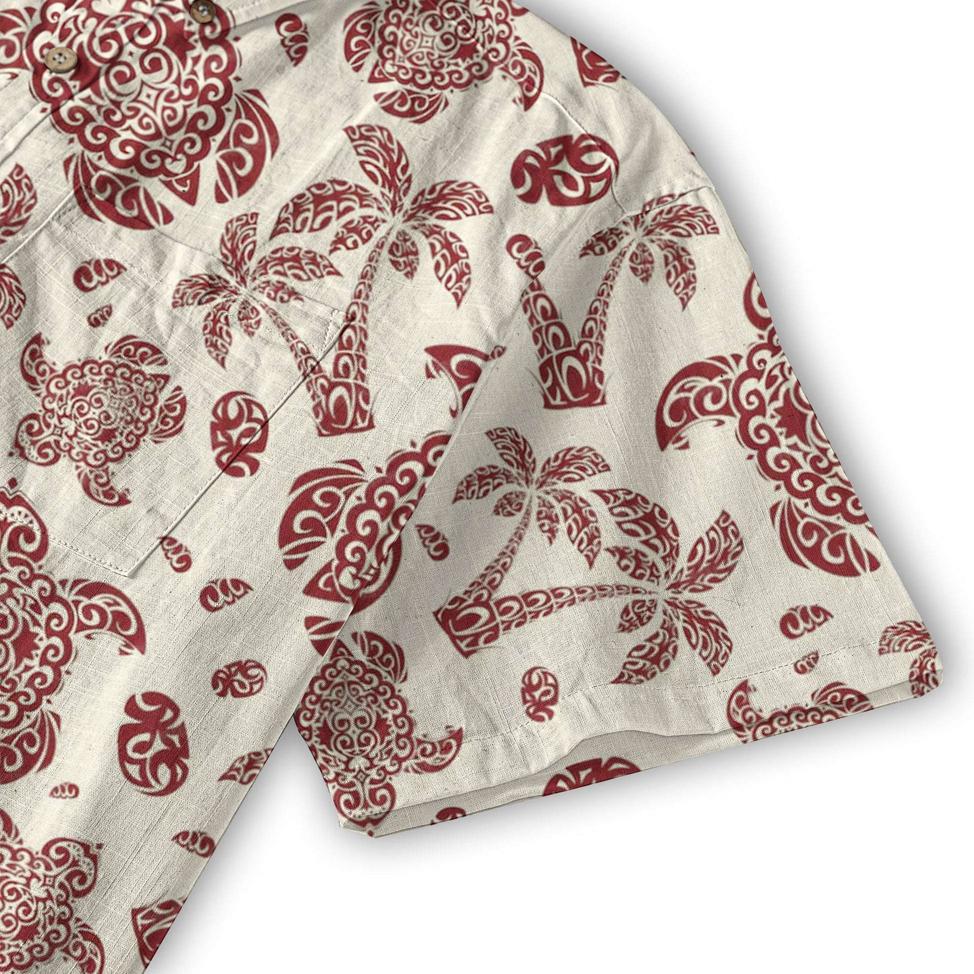 Turtle Beach Summer Button Down Hawaiian Shirt, Hawaii Pattern Shirt