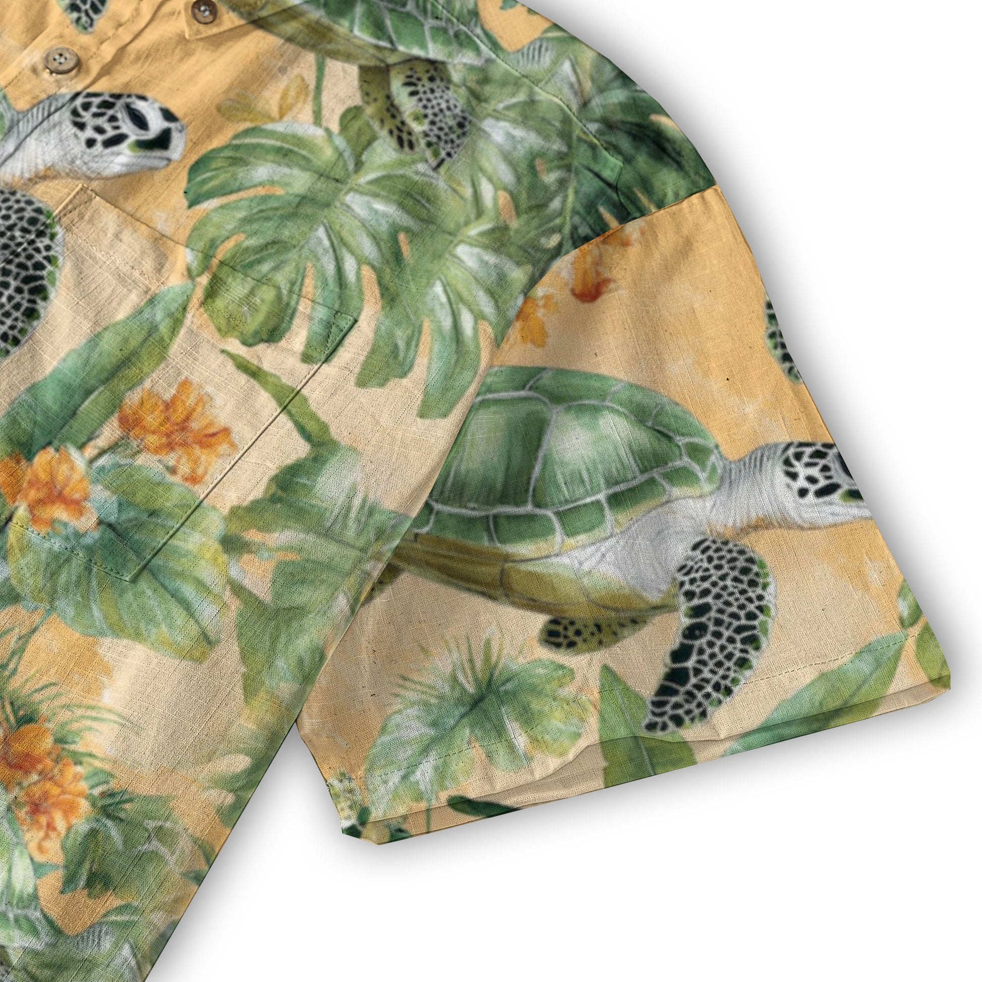 Tropical Turtle Hawaiian Shirts for Men Women, Sea Turtle Aloha Summer Beach Shirt