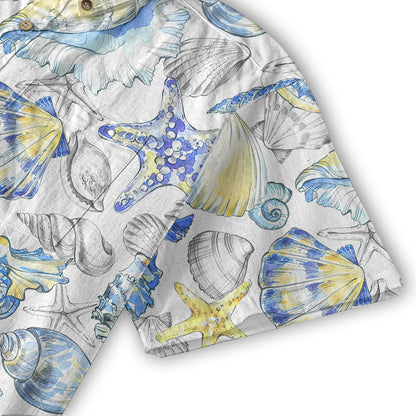 Ocean Animals Women's Hawaiian Shirt, Ocean Aloha Hawaiian Print
