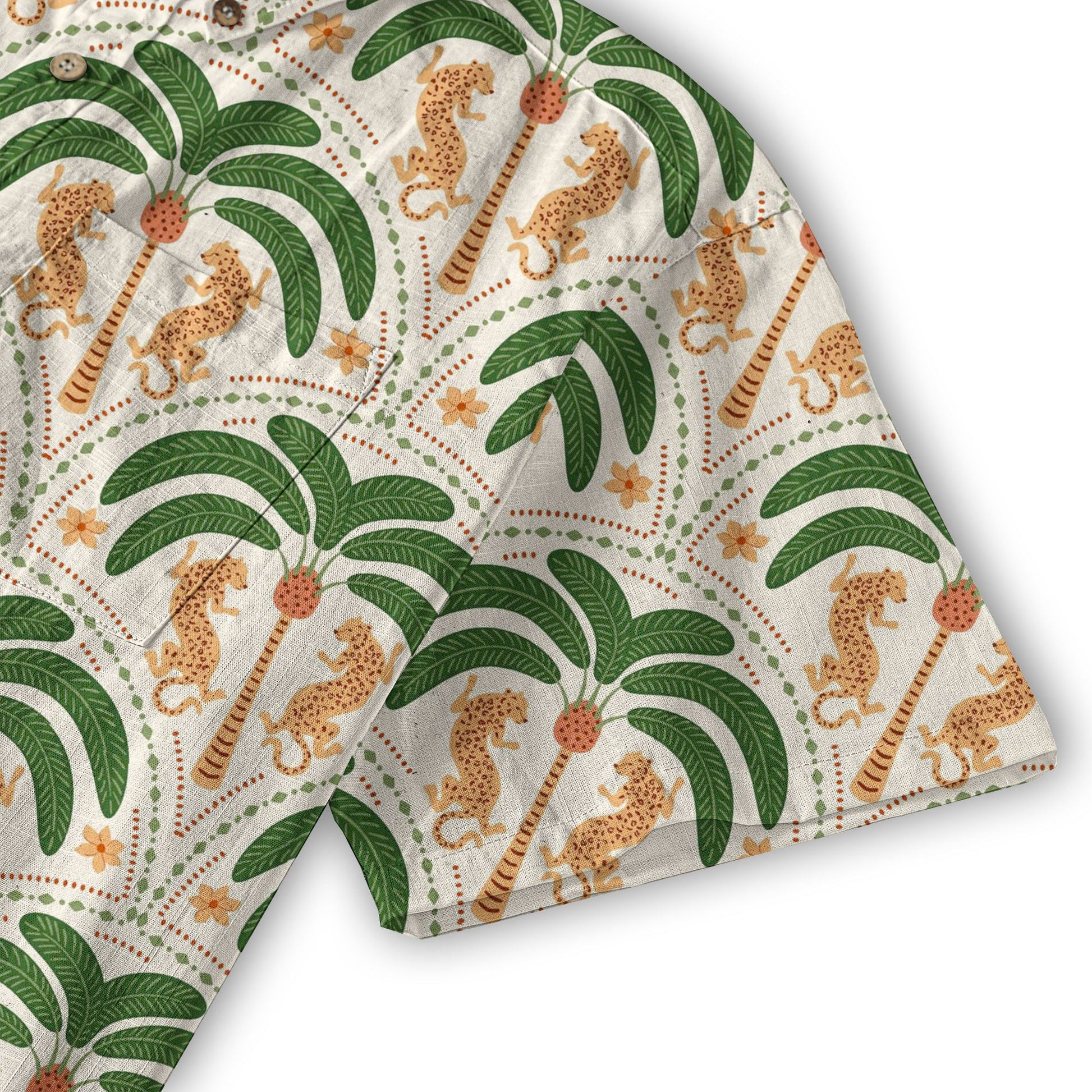 Tropical Fruits Aloha Hawaiian Button Up Shirt, Summer Beach Aloha Hawaii Shirt