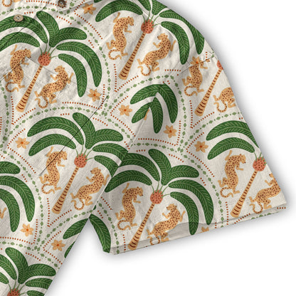 Tropical Fruits Aloha Hawaiian Button Up Shirt, Summer Beach Aloha Hawaii Shirt