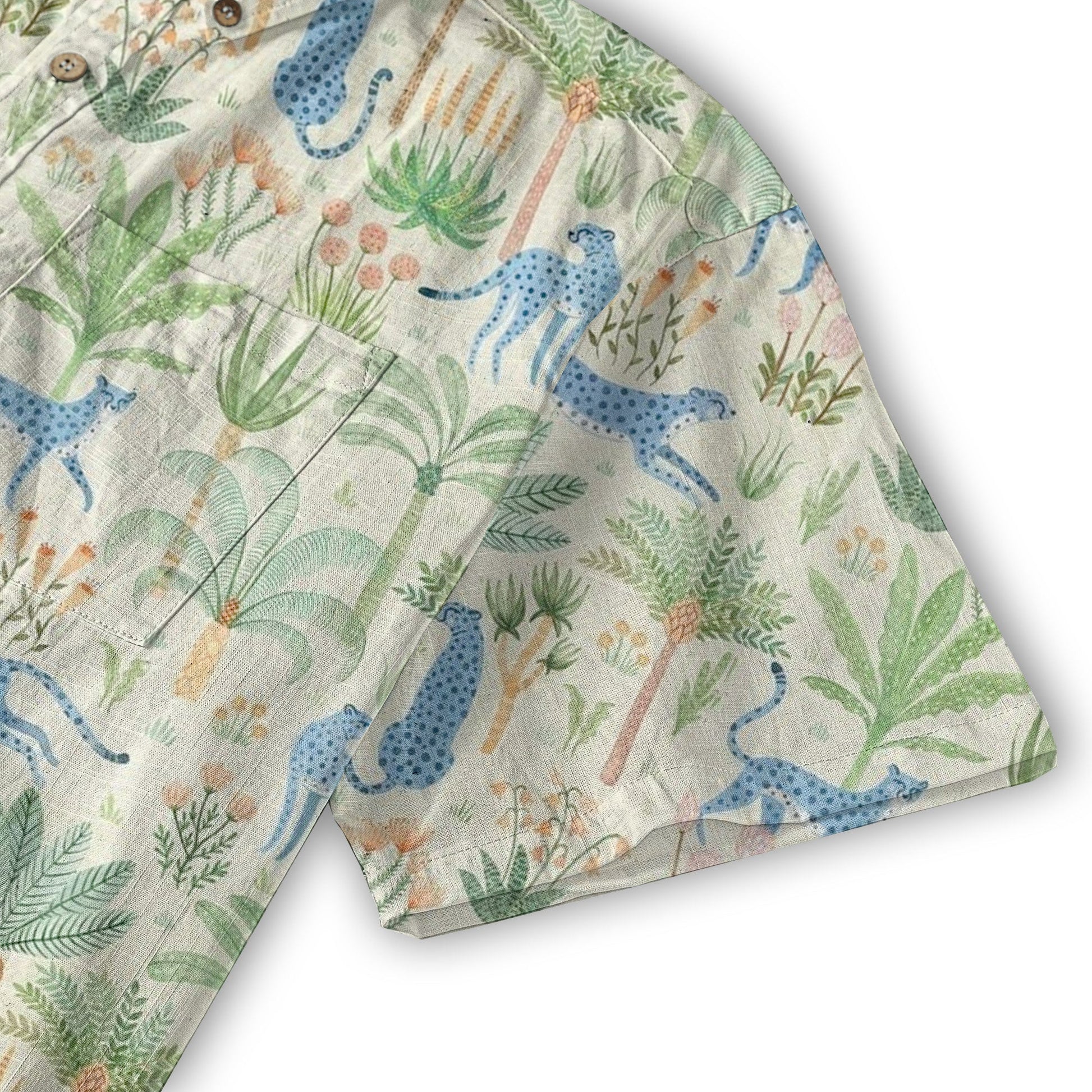 Tropical Fruits Aloha Hawaiian Button Up Shirt, Summer Beach Aloha Hawaii Shirt