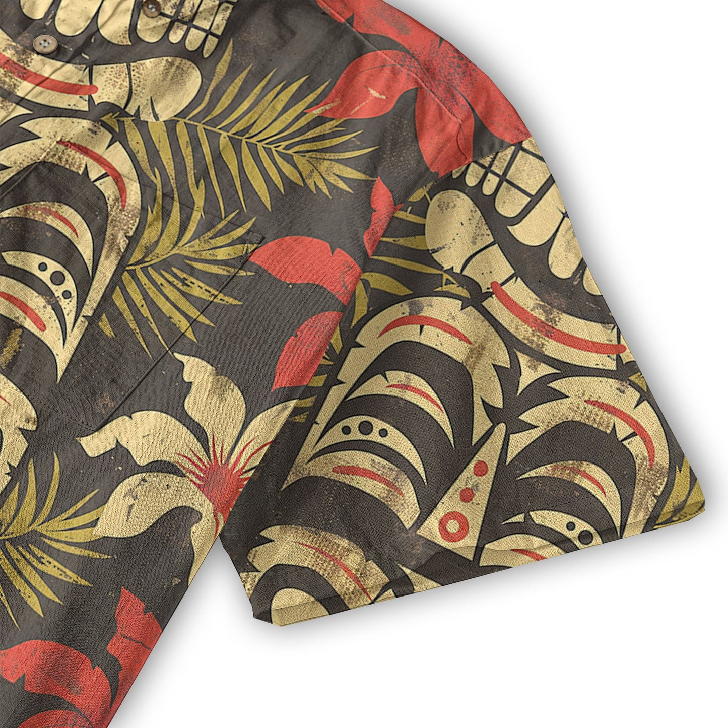 Retro Hibiscus Flowers Aloha Hawaii Shirt, Floral Hawaiian Button Up Shirt