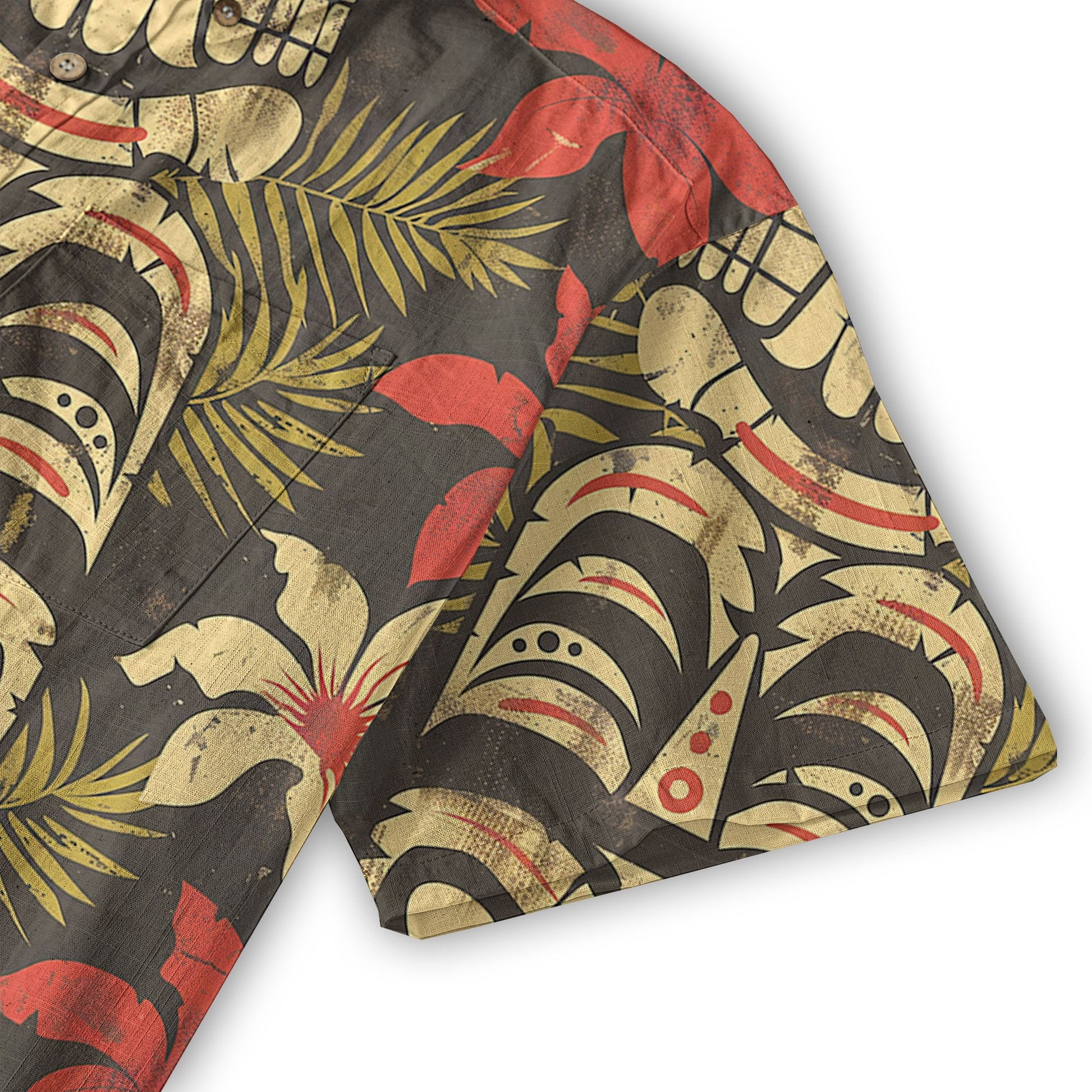 Retro Hibiscus Flowers Aloha Hawaii Shirt, Floral Hawaiian Button Up Shirt