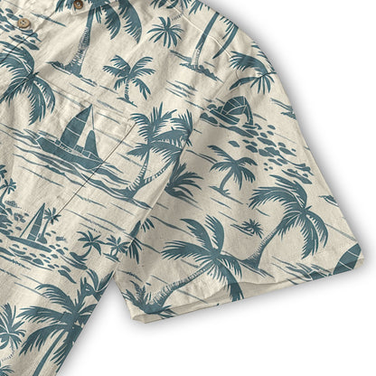Retro Aloha Flowers Hawaii Shirt, Floral Hawaiian Button Down Shirt