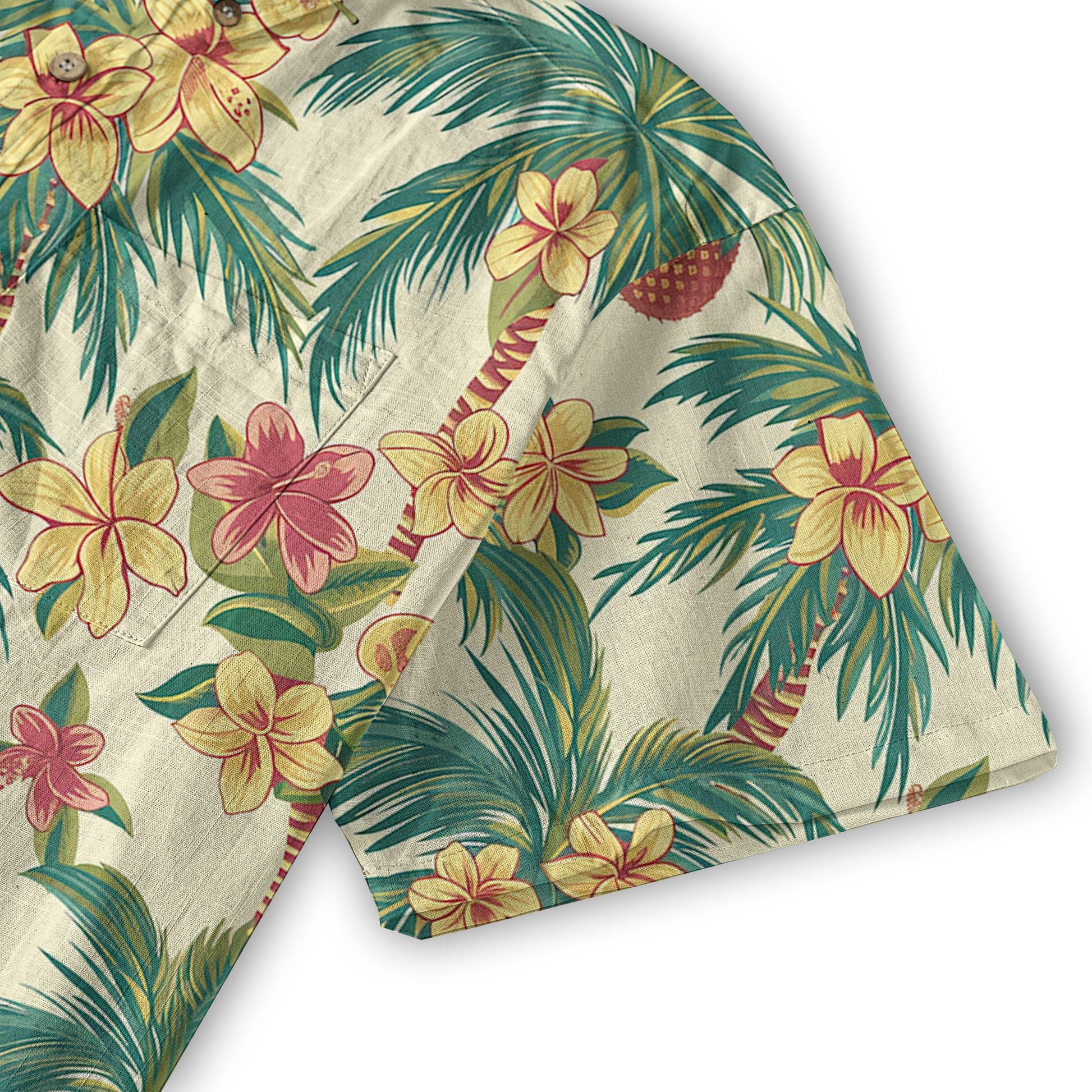 Retro Aloha Flowers Hawaii Shirt, Floral Pattern Hawaiian Shirt