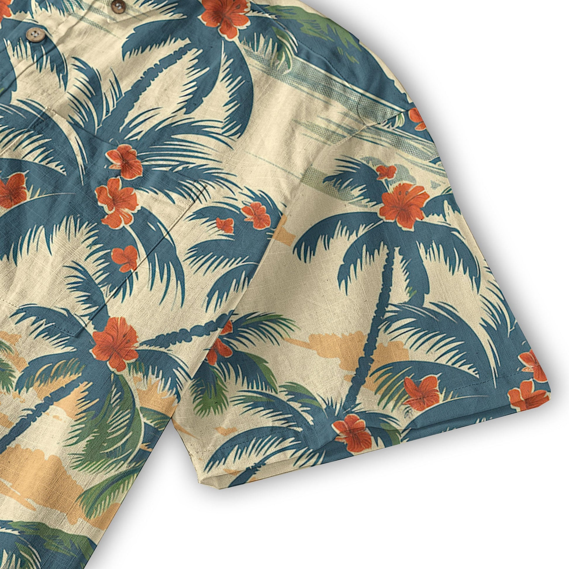 Retro Aloha Flowers Hawaii Shirt, Floral Pattern Hawaiian Shirt