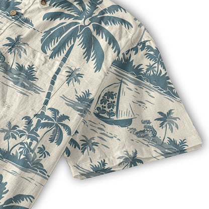 Retro Aloha Flowers Hawaii Shirt, Floral Pattern Hawaiian Shirt
