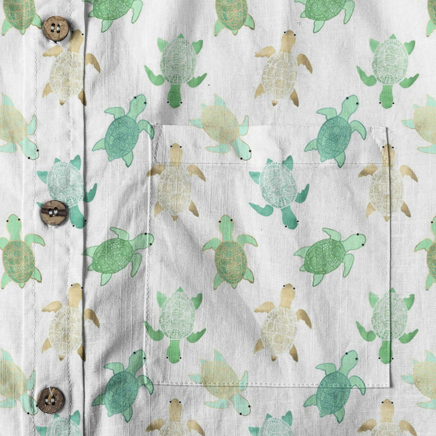 Turtle Aloha Shirt, Turtle Ocean Hawaiian Shirt