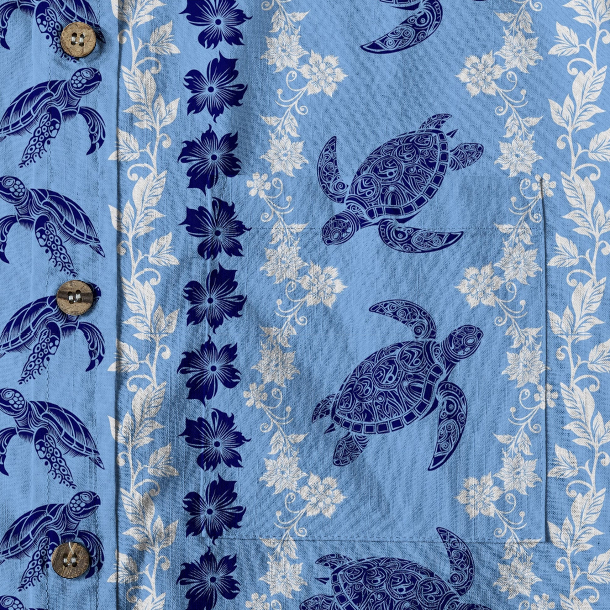 Sea Ocean Animals Women's Hawaiian Shirt, Ocean Fish Print