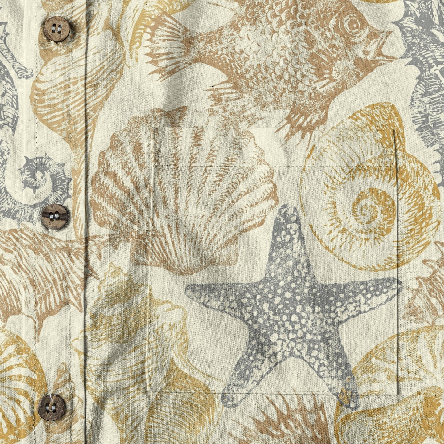 Ocean Animals Women's Hawaiian Shirt, Ocean Aloha Hawaiian Print