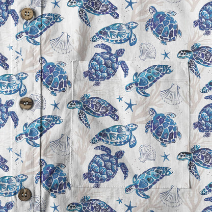 Turtle Beach Hawaiian Shirt, Aloha Summer Hawaii Shirt