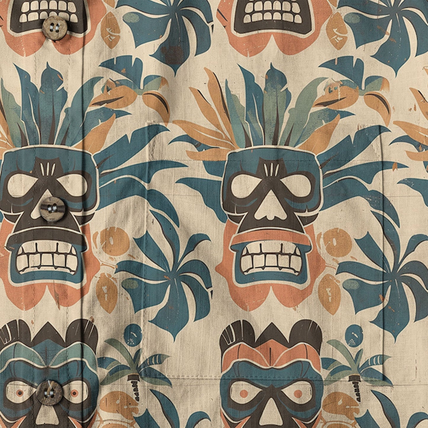 Retro Hibiscus Flowers Aloha Hawaii Shirt, Floral Hawaiian Button Up Shirt