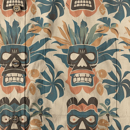 Retro Hibiscus Flowers Aloha Hawaii Shirt, Floral Hawaiian Button Up Shirt