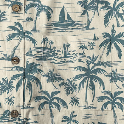 Retro Aloha Flowers Hawaii Shirt, Floral Hawaiian Button Down Shirt